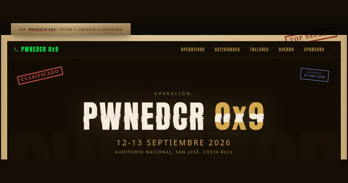 PWNEDCR 0x9 cybersecurity conference in Costa Rica